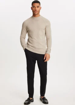 Truien En Vesten<The Sting Trui met mock-neck taupe