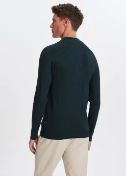 Truien En Vesten<The Sting Trui met mock-neck groen, oceaan