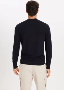 Truien En Vesten<The Sting Trui met mock-neck donkerblauw