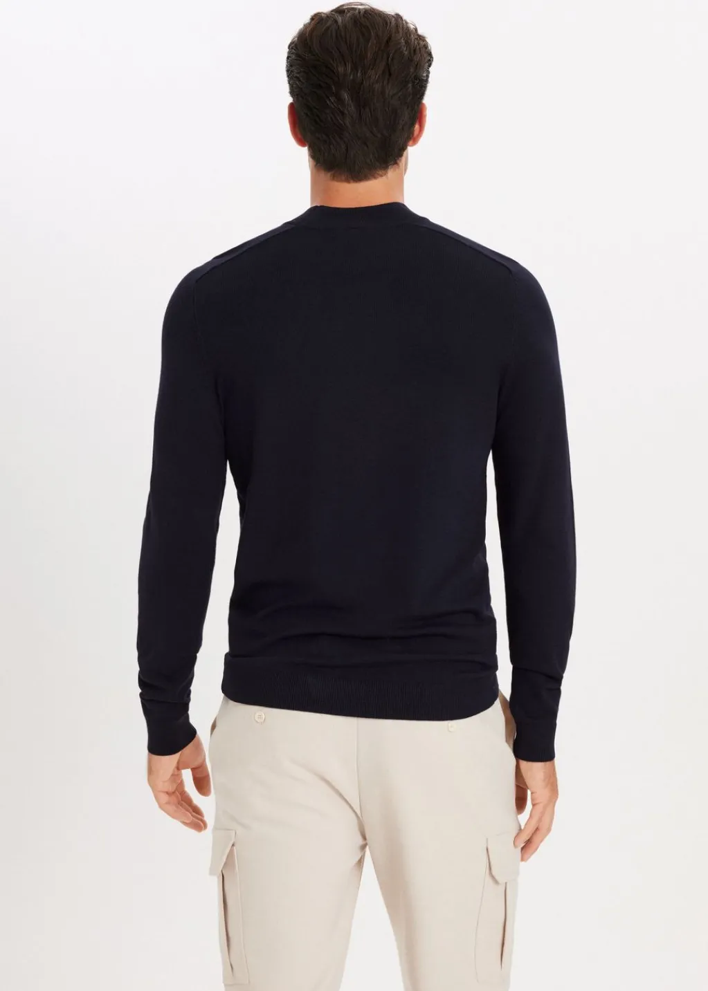 Truien En Vesten<The Sting Trui met mock-neck donkerblauw