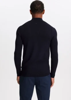 Truien En Vesten<The Sting Trui met rits donkerblauw