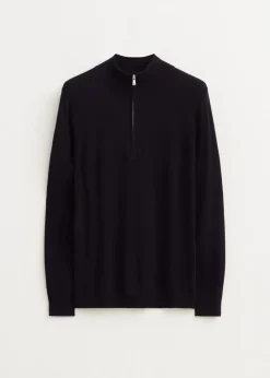 Truien En Vesten<The Sting Trui met rits donkerblauw