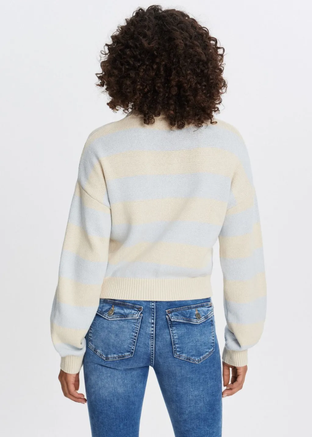Truien En Vesten<The Sting Trui met zwanenprint lichtblauw