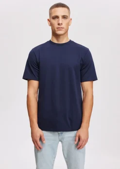 Basics|T-Shirts<The Sting T-shirt basic donkerblauw