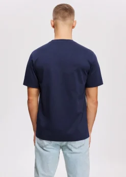 Basics|T-Shirts<The Sting T-shirt basic donkerblauw
