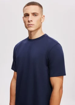 Basics|T-Shirts<The Sting T-shirt basic donkerblauw