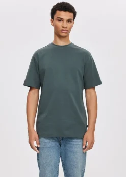 Basics|T-Shirts<The Sting T-shirt basic groen, grijs