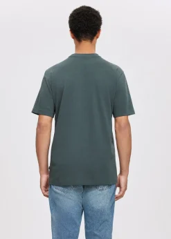 Basics|T-Shirts<The Sting T-shirt basic groen, grijs