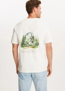T-Shirts<The Sting T-shirt met bos print wit, off-white