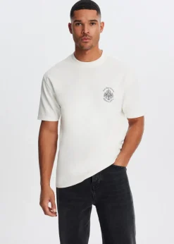 T-Shirts<The Sting T-shirt met emblem wit, off-white
