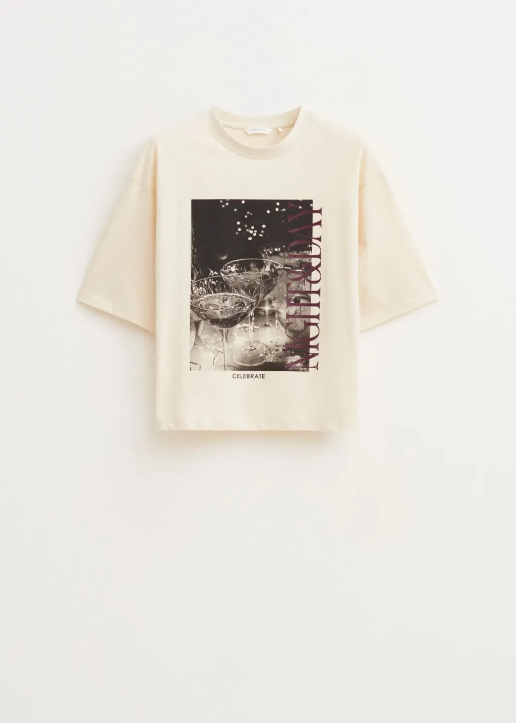 T-Shirts<The Sting T-shirt met foto print kit, donker