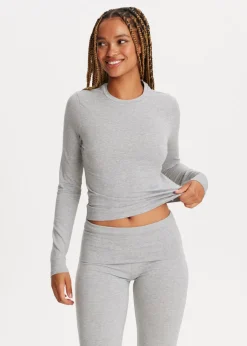 Basics|T-Shirts<The Sting T-shirt met lange mouwen grijs gemêleerd