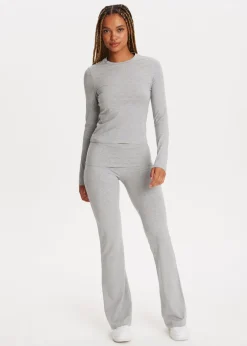 Basics|T-Shirts<The Sting T-shirt met lange mouwen grijs gem&ecirc;leerd