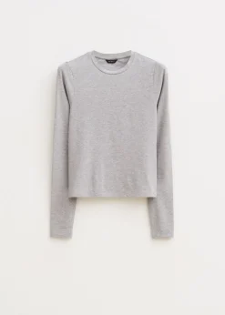 Basics|T-Shirts<The Sting T-shirt met lange mouwen grijs gem&ecirc;leerd