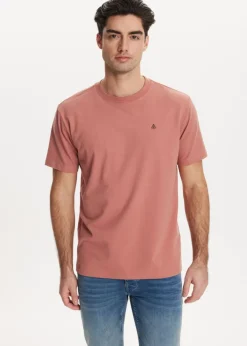 T-Shirts<The Sting T-shirt met logo terracotta, zacht