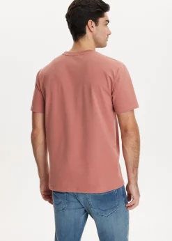 T-Shirts<The Sting T-shirt met logo terracotta, zacht