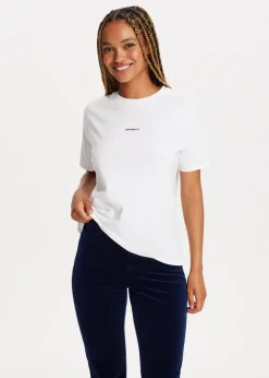 Basics|T-Shirts<The Sting T-shirt met logo wit