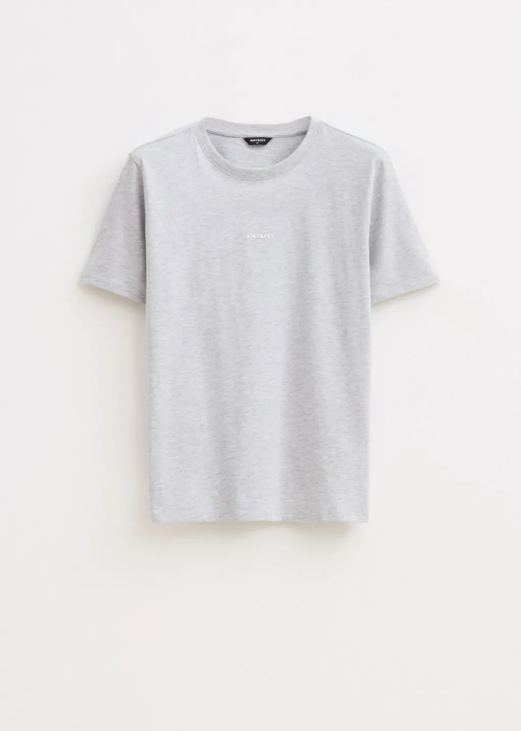 Basics|T-Shirts<The Sting T-shirt met logo grijs gemêleerd