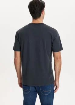 T-Shirts<The Sting T-shirt met logo antraciet