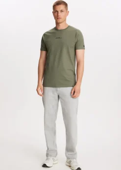 T-Shirts<The Sting T-shirt met merk logo groen, olijf
