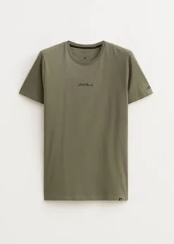 T-Shirts<The Sting T-shirt met merk logo groen, olijf