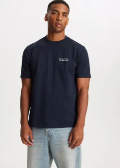 T-Shirts<The Sting T-shirt met merk logo donkerblauw