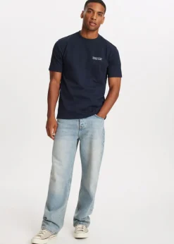 T-Shirts<The Sting T-shirt met merk logo donkerblauw