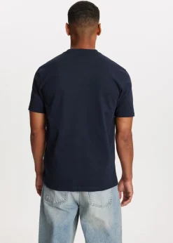 T-Shirts<The Sting T-shirt met merk logo donkerblauw