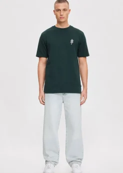 T-Shirts<The Sting T-shirt met merk logo petrol