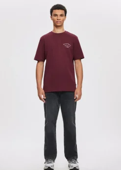 T-Shirts<The Sting T-shirt met print inspired bordeaux