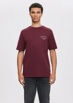 T-Shirts<The Sting T-shirt met print inspired bordeaux