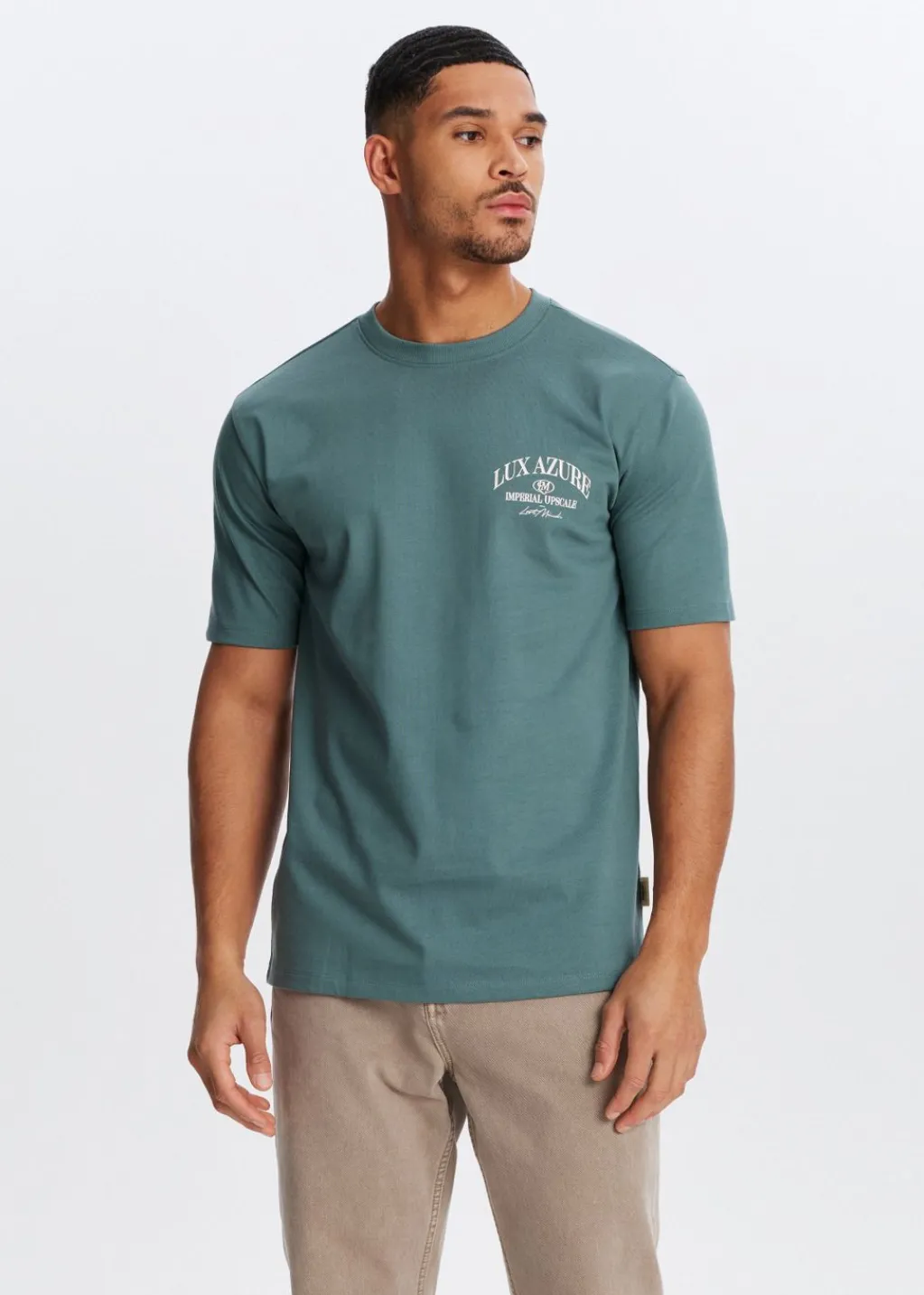 T-Shirts<The Sting T-shirt met print oester petrol