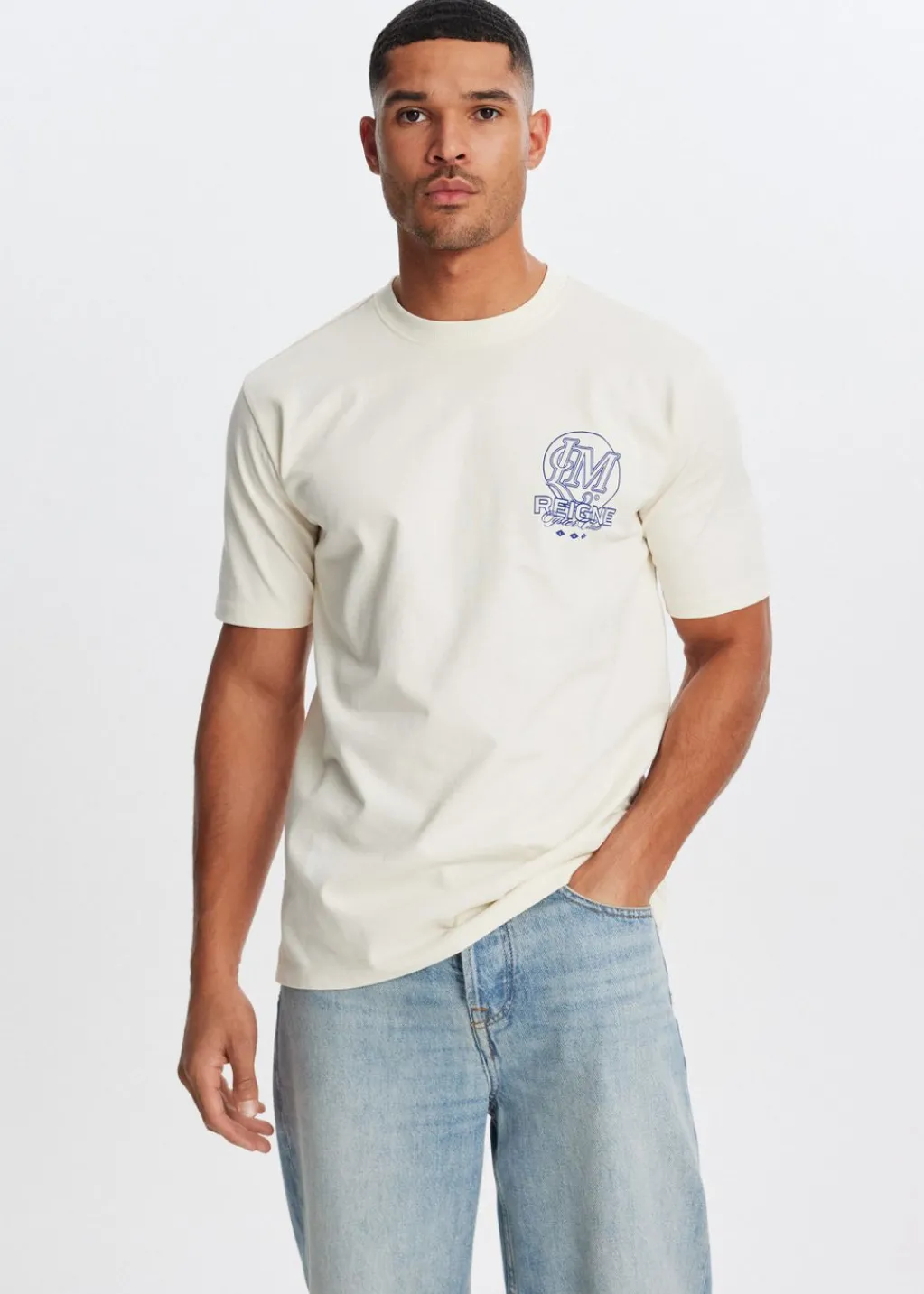 T-Shirts<The Sting T-shirt met print reigne ecru