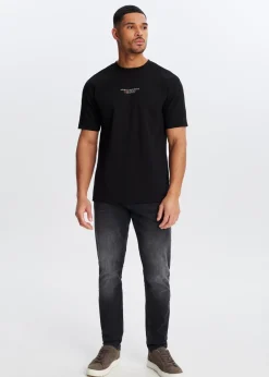 T-Shirts<The Sting T-shirt met print route zwart