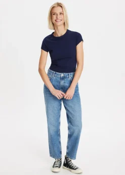 Basics|T-Shirts<The Sting T-shirt zacht donkerblauw