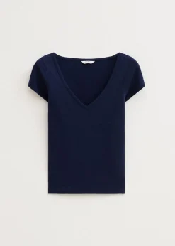Basics|T-Shirts<The Sting T-shirt zacht donkerblauw