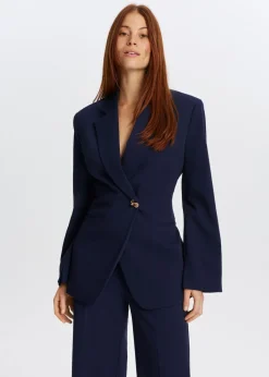 Blazers En Gilets<The Sting Twill blazer met knoop donkerblauw