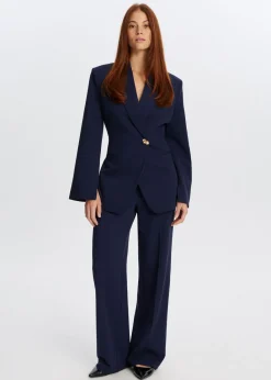 Broeken<The Sting Twill broek donkerblauw