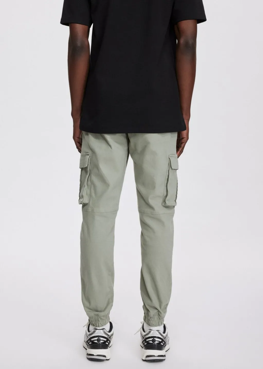 Broeken<The Sting Twill cargobroek salie groen