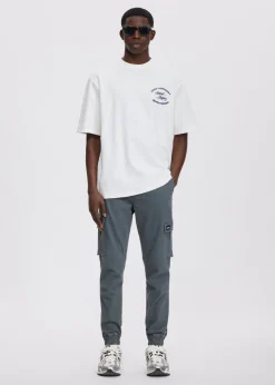 Broeken<The Sting Twill cargobroek donkergrijs