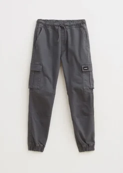 Broeken<The Sting Twill cargobroek donkergrijs
