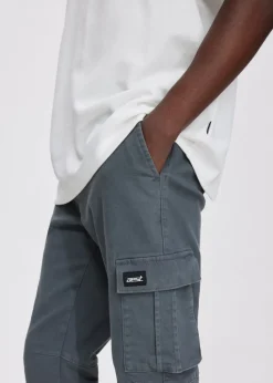 Broeken<The Sting Twill cargobroek donkergrijs