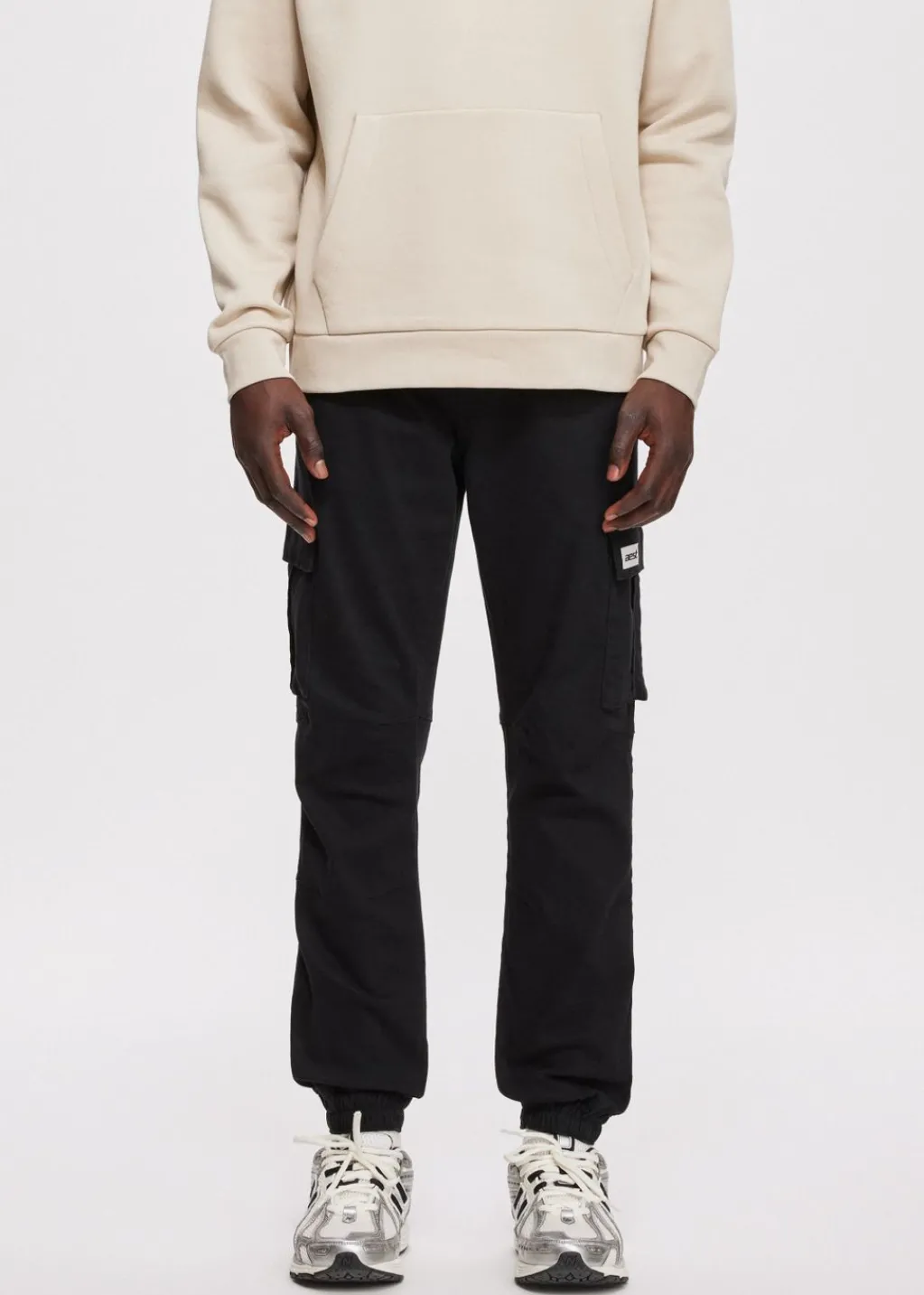 Broeken<The Sting Twill cargobroek zwart