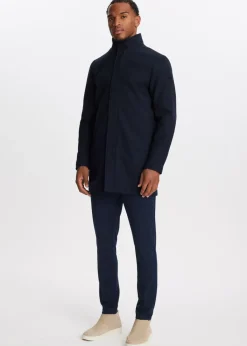 Jassen<The Sting Twill overcoat donkerblauw