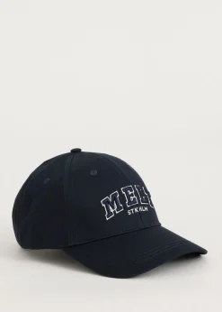 Petten<The Sting Twill pet met print donkerblauw