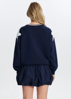 Sweaters En Hoodies<The Sting Varsity sweater donkerblauw