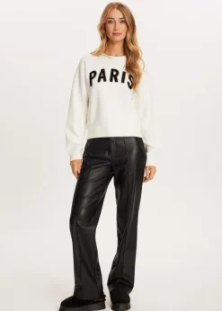 Truien En Vesten<The Sting Varsity trui Paris wit, off-white