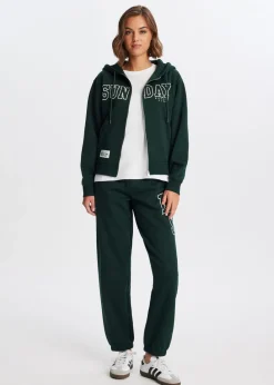 Truien En Vesten<The Sting Varsity vest donkergroen