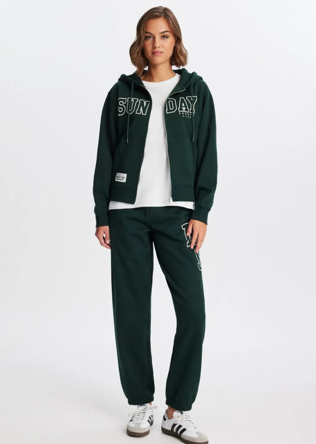 Truien En Vesten<The Sting Varsity vest donkergroen