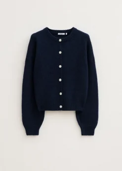 Truien En Vesten<The Sting Vest met balloon mouwen donkerblauw